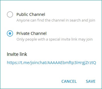 Управлению публичностью канала в Telegram